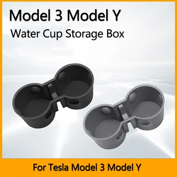 Pentru Tesla Model 3 Model Y 2021 2022 Cana De Apa Suport Cutie De Depozitare Din Consola Suport Pentru Pahare Cutie De Depozitare Auto Interior Supplie
