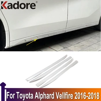 Pentru Toyota Alphard Vellfire 2016 2017 2018 ABS Cromat Usa de Masina pe Partea de Corp Fusta Turnare Trim Stil de Decorare decorare auto