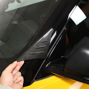 Pentru Toyota GR Supra A90 2019-2022 Real Fibra de Carbon Auto Retrovizoare oglinda Geam lateral, Spoiler Triunghi Capacul Ornamental Accesorii Auto