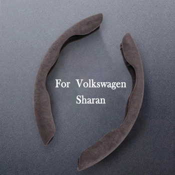 Pentru Volkswagen Sharan Styling Auto piele de căprioară Volan Huse de piele de căprioară Accesorii