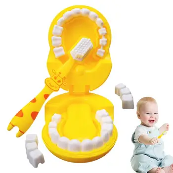Periaj Jucării Pentru Copii Mici De Simplu Girafa Periaj Predare Dentare Dinți Model De Simulare Dentist Joc Set Pretinde Jucărie Pentru