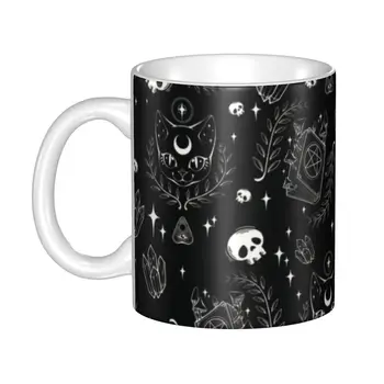 Personalizat Lunar Familiar Cana DIY Halloween Vrăjitoare Model Ceramice Ceai Lapte Cafea Cupe