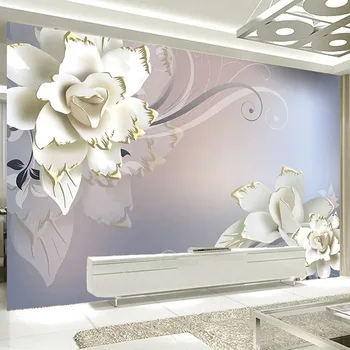 Personalizat Murală Tapet Modern, 3D Stereo Floare Artă Abstractă Linie Pictura pe Perete Camera de zi Dormitor Decor Acasă Papel De Parede 3D
