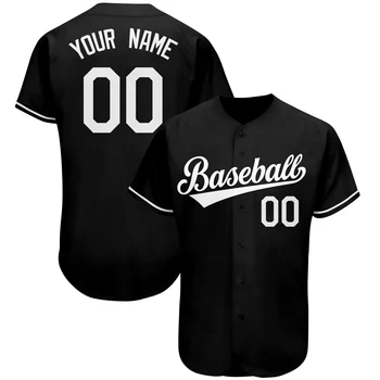 Personalizat Nou Butonul De Baseball Jersey Sublimare Design De Imprimare Număr De Nume Potrivit Pentru Bărbați/Copil Joc În Aer Liber Instruire Cămașă Sport