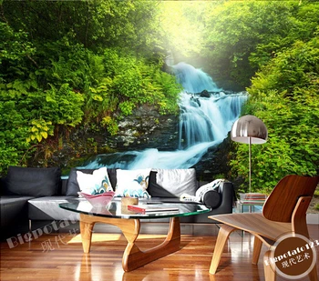 Personalizate 3D pădure murală tapet,cascada tapet pentru pereți 3 d,living cu tv, canapea de perete dormitor papel de parede