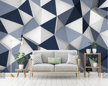 Personalizate simplu tapet 3D, geometrice diamant picturi murale pentru camera de zi dormitor canapea fundal de perete decor acasă tapet