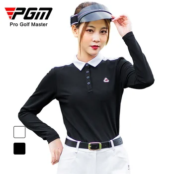 Pgm Golf Tricou Femei Top Complet Maneca Femei De Vara Tricou Polo Sporturi În Aer Liber Întinde Cal Liber, Sport Golf B10055