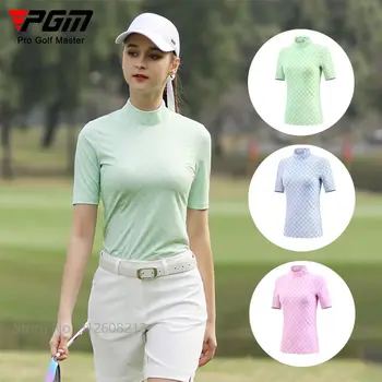 PGM Golf, Îmbrăcăminte pentru Femei Maneci Scurte T-shirt Imprimat Sport Tricou Polo Respirabil iute Uscat Topuri Gât Rotund Casual Uzura de Vara