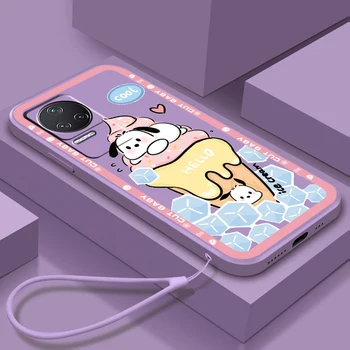 Pochacco Sanrio Anime Caz Pentru Xiaomi Redmi K50 K40 Jocuri K20 K30 Pro 5G 10X 9T 9A 9C 9 8 Lichid Coarda Telefon Acoperire de Bază Capa