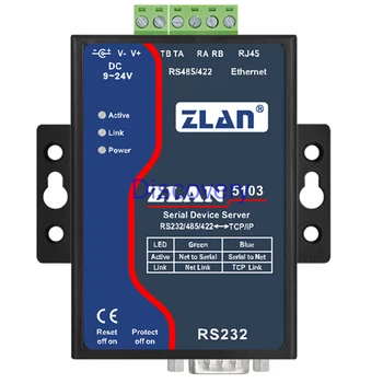 Port Serial la Portul de Rețea de 485 de Comunicare Ethernet Modul Industrial de Serie Server ZLAN ZLAN5103/N
