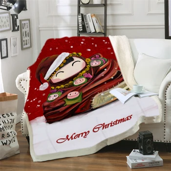 Premium Pătură De Crăciun Mantas Para Canapea Decorativa Arunca Pătură Colcha De Cama Casal Pături De Lână Și Aruncă Coperte