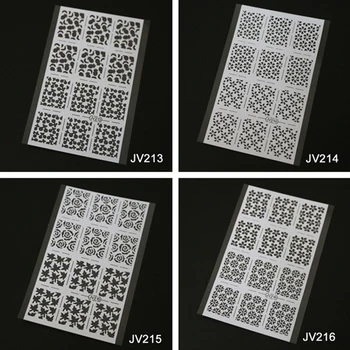 Proiectare 3D magic autocolante de imprimare șablon de desen instrumente pentru a evidenția stand-autocolante pentru unghii UV Gel