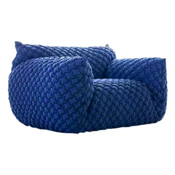 Pânză De Tricotat Artă Albastru De Grăsime Singură Persoană Canapea Bule De Agrement Singură Persoană Canapea Nor Canapea Mobilier