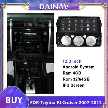 Radio auto multimedia 12.3 inch ecran jucător PENTRU Toyota FJ Cruiser 2007-2012 multimedia de navigație GPS, autoradio DVD player