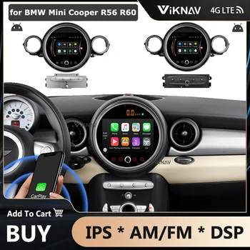 Radio auto pentru BMW Mini Cooper R56 R60 2007-2014 Android Auto stereo de Navigare GPS Unitate Cap Video Player casetofon