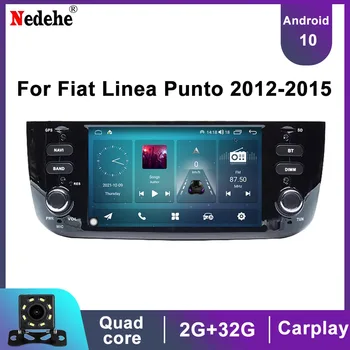 Radio auto Stereo Android 10 Multimedia Player Video Pentru Fiat Linea, Punto EVO 2012-2015 Autoradio Audio Navigatie GPS Carplay