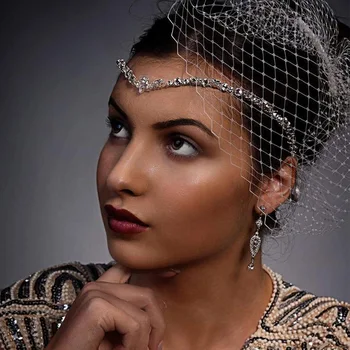 Rafinat Zircon Coroana Cap Purta Cristale Rochie De Mireasă Marocan Mireasa Chic Nunta Accesorii De Par Etnice Cap Lanț