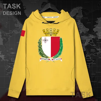 Republica Malta Maltese MIT top mens hoodie pulovere hanorace de Toamna tricoul streetwear națiune haine hip hop trening 20