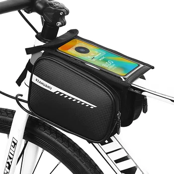 Rezistent la apa Biciclete Telefonul Geanta Bicicleta Cadru Frontal Top Tube Pack Ciclism Husă cu 7