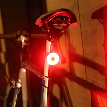 Rezistent la apa Lanterna Pentru Biciclete Lumina din Spate USB Reîncărcabilă Lumina Bicicleta Pentru MTB Casca Ambalaj Punga de Coada de Lumină Ciclism Stop