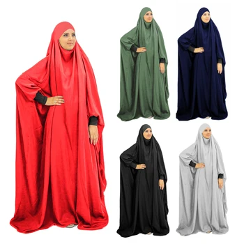 Rugăciune De Îmbrăcăminte Rochie De Femei Musulmane Hijab Rochii Khimar Haine Islamice Turcia Caftan Jilbab-Ul Abayas Cu Gluga Robă Lungă Burqa Niqab