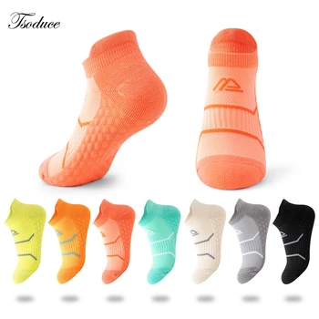Rularea Ciorapi de Plasă Respirabil Picior Capitonat Prosop 3D Masaj Particule Sudoare de absorbție Bărbați Femei Sport Ciorapi de Compresie