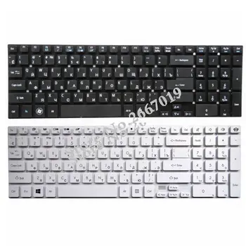 Rusia pentru Acer pentru Aspire E5-511 E5-511G E5-511P E5-521 E5-521G E5-531 RU tastatura negru/alb