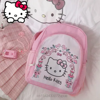 Sanrio Genti Hello Kitty Roz Rucsac Femei Kawaii Moale Moda Coreeană Rucsaci Student Minunat Ghiozdane Pentru Fete Y2k