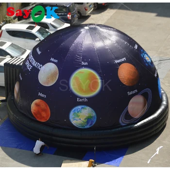 Sayok 8m(26.2 ft) Mobil Gonflabile Planetariu Dome Cort Gonflabil de Proiecție Apicultura Dome pentru Educație Știință de Afișare