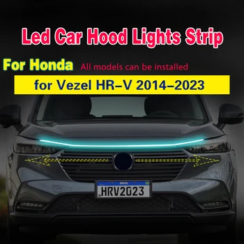 Scanare Începând cu LED Pentru Honda Vezel HR-V Capota Mașinii Banda de Lumina de Zi Lumina Benzi Auto Motor Capota Ghid Lampă Decorativă