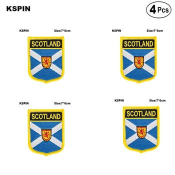 Scoția Shiled Forma flag patch-uri drapelul național patch-uri pentru Cothing DIY Decorare