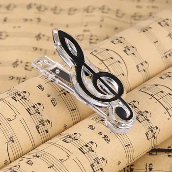 Scrisoare de hârtie Clip Cartea Muzică de Pian Foaie de Hârtie Plastic Notă Muzicală de Primăvară Titularului de Dosar pentru Pian Chitara Vioara Aprovizionare