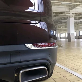 (Se Potrivesc doar Pentru European Model de Masina) Exterior de Ceață Spate Lampă Lumină Benzi de Acoperire Trim 2 buc ABS Mat Pentru Porsche Cayenne 2018 2019