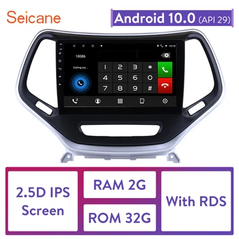 Seicane 10.1 inch Android 9.0 Unitate Cap Player pentru 2016 Jeep Grand Cherokee Auto Navigatie GPS Radio Volan Controlul