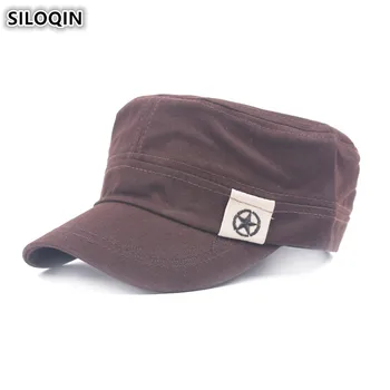 SILOQIN Snapback Capace Plate Pentru Bărbați Dimensiuni Reglabile Bărbați Capac de Moda Bumbac Armată Militar Pălării de sex Masculin Os Marci Cozoroc Pălărie NOUĂ
