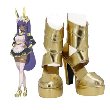 Soarta mare Pentru Nitocris Cosplay Pantofi cu Toc Sandale Aurii Personalizate pentru Petrecerea de Halloween Cosplay Accesorii