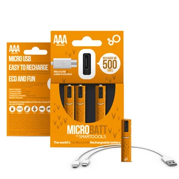 SORVESS 2-4buc AAA 1.2 V Reîncărcabilă NI-MH Baterie 450mAh 3A NIMH USB Baterii cu indicator LED Pentru Jucarii de Ras