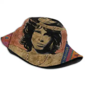 Sparge Pe Prin Imprimare Găleată Pălării de Soare Capac Usi Ray Stephenson Pictor, Compozitor Și Rola Psychadelic 60 Șaizeci Hippy