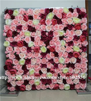 SPR Transport Gratuit-10buc/mulțime de nunta Artificiale flori de trandafir perete de fundal aranjament flori de plumb rutier de flori decoratiuni