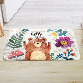 Stil coreean Covor Urs Drăguț Animale Desene animate pentru Copii Cameră Dormitor cu Usa mat Covor de uz Casnic