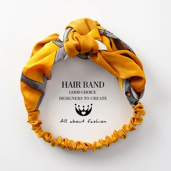 Stil Retro Împletit Cruce Femei Hairband Nod De Păr Banda De Tesatura Sifon Florale Fete Banda De Susținere Accesorii De Par Doamnelor Hoop