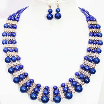 Stilul boem Farmece Multicolor Rotund Shell Simulate-perla Multistrat Lanturi Cercei Set Colier Moda Bijuterii Femei B1274