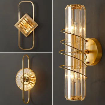 stilul modern de sticlă de lampă de perete baie vanitatea marmură glazura drăguț lampa de mult sconces perete de lumină led perete exterior