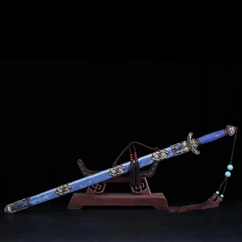 Săbii chineză, care este făcut de Mâna îndoită din Oțel (Oțel Damasc) și este instalat ca o perla de piele de pește sabie fittingcosplay