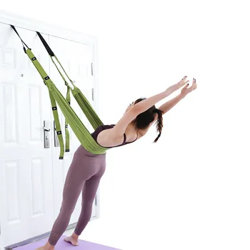 Talie Intindere Curea cu Ușa de Ancorare,Reglabil Exercițiu de Yoga Curea Trupa de Fitness Picior Întindere Curea de Spate Îndoiți Split Inversiune