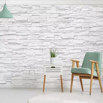Tapet decorativ 3D zid solid grey rezumat alb Nordic peretele din fundal