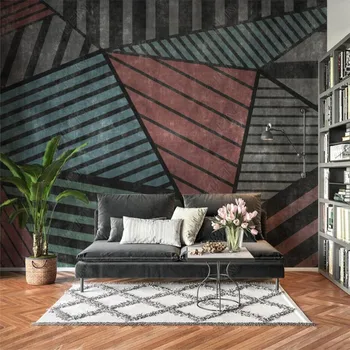 Tapet personalizat Nordic Moderne, Geometrice Abstracte pictura Murala Pentru Decor Acasă 3D Hârtie de Perete Decor Dormitor imagini de Fundal