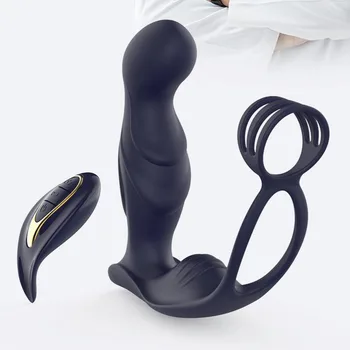 Telecomanda Wireless masturbarea aparatul vestibular anal plug sperma inel de prostata masaj vibrator penis inel sex-shop