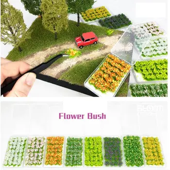 Teren De Producție În Miniatură Sălbatice Flori Artificiale Flori Cluster Cluster De Flori De Simulare Flori Cluster Model Scena