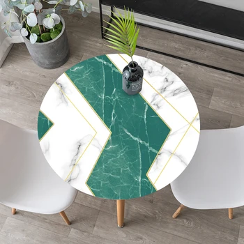 Textură de marmură masă Rotundă mat PVC rezistent la apa de masă personalizate masa tablecloth1.5mm grosime Inodor masa de nunta Decor